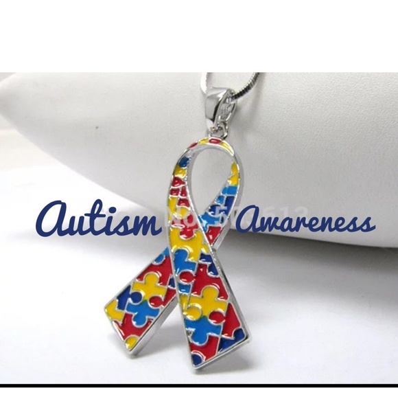 Jewelry - Autism Pendant & Chain Fashion Jewelery NWT